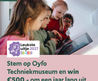 Twee jongens in het Techniekmuseum in de zone maakbare mens